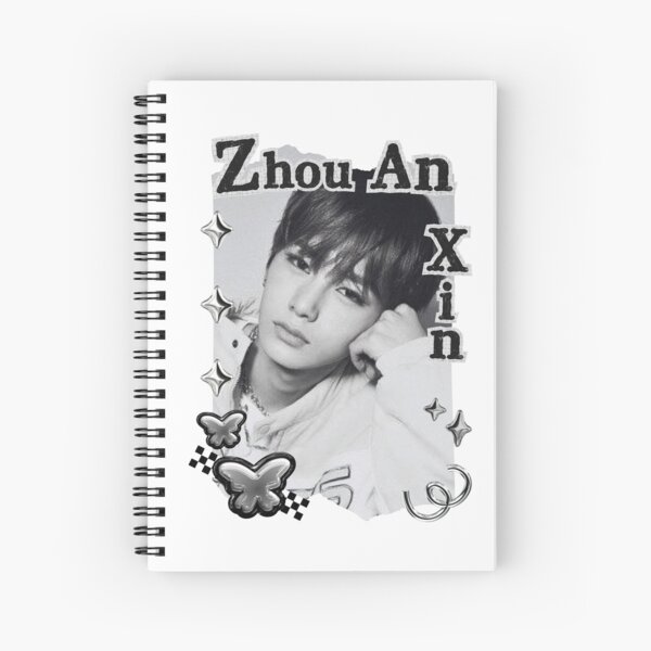 Item preview, ALPHA DRIVE ONE (ALD1) Zhou An Xin (周安信) (Anxin) (안신) Global KPOP Boy Group Black and White Collage Digital Art Portrait designed and sold by AJUNICE STUDIO.