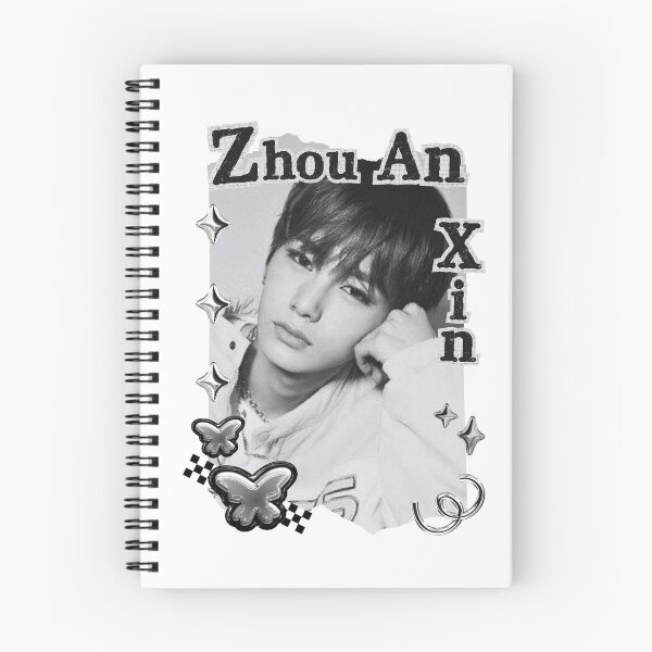 Item preview, ALPHA DRIVE ONE (ALD1) Zhou An Xin (周安信) (Anxin) (안신) Global KPOP Boy Group Black and White Collage Digital Art Portrait designed and sold by AJUNICE STUDIO.