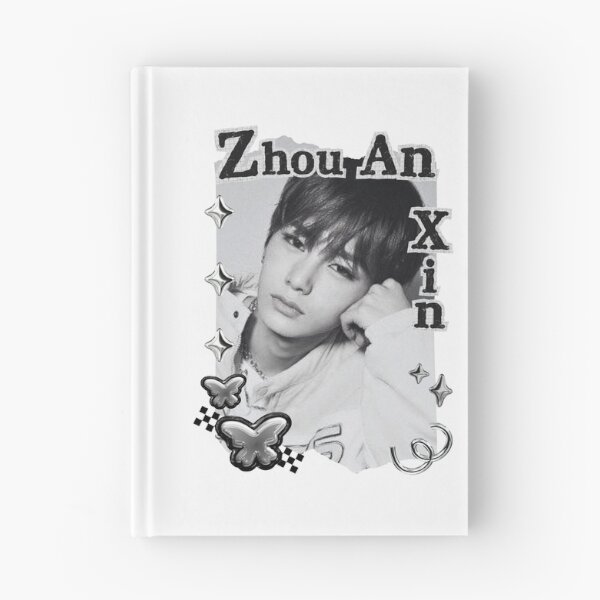 Item preview, ALPHA DRIVE ONE (ALD1) Zhou An Xin (周安信) (Anxin) (안신) Global KPOP Boy Group Black and White Collage Digital Art Portrait designed and sold by AJUNICE STUDIO.