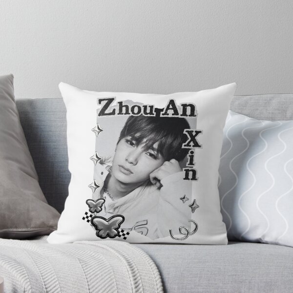 Item preview, ALPHA DRIVE ONE (ALD1) Zhou An Xin (周安信) (Anxin) (안신) Global KPOP Boy Group Black and White Collage Digital Art Portrait designed and sold by AJUNICE STUDIO.