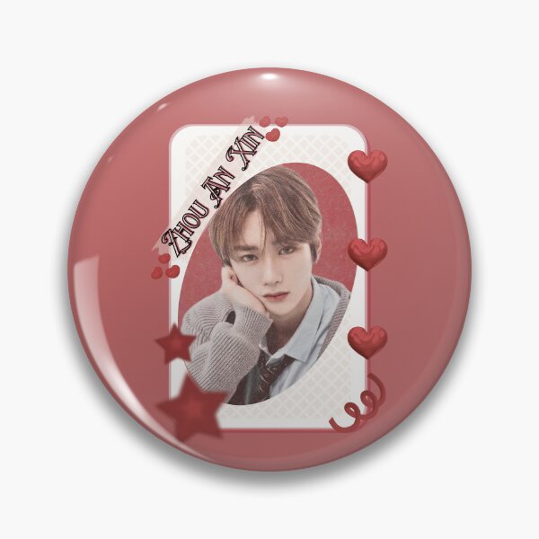 Item preview, ALPHA DRIVE ONE (ALD1) Zhou An Xin (周安信) (Anxin) (안신) Global KPOP Boy Group Card Red Aesthetic Collage Design designed and sold by AJUNICE STUDIO.