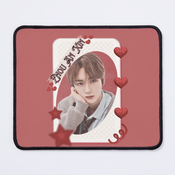 Item preview, ALPHA DRIVE ONE (ALD1) Zhou An Xin (周安信) (Anxin) (안신) Global KPOP Boy Group Card Red Aesthetic Collage Design designed and sold by AJUNICE STUDIO.