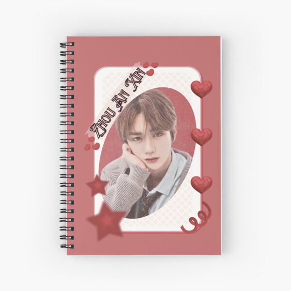 Item preview, ALPHA DRIVE ONE (ALD1) Zhou An Xin (周安信) (Anxin) (안신) Global KPOP Boy Group Card Red Aesthetic Collage Design designed and sold by AJUNICE STUDIO.