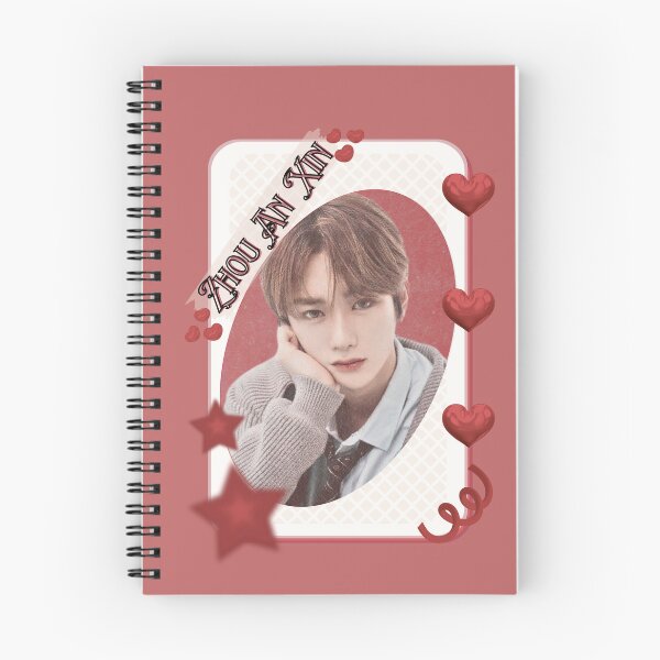 Item preview, ALPHA DRIVE ONE (ALD1) Zhou An Xin (周安信) (Anxin) (안신) Global KPOP Boy Group Card Red Aesthetic Collage Design designed and sold by AJUNICE STUDIO.