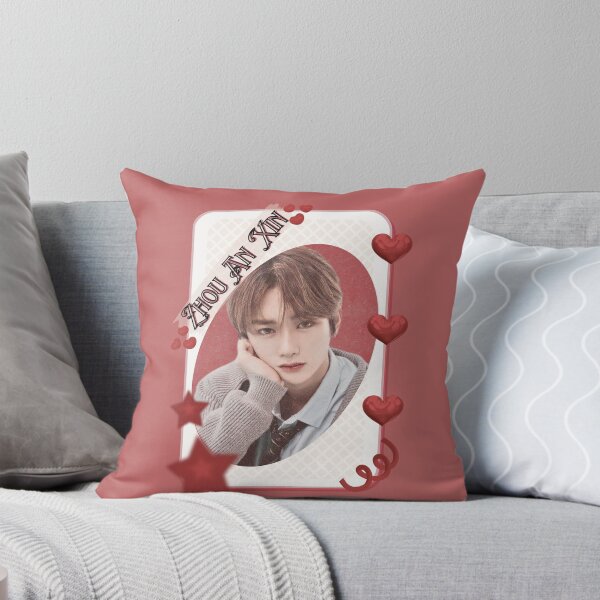 Item preview, ALPHA DRIVE ONE (ALD1) Zhou An Xin (周安信) (Anxin) (안신) Global KPOP Boy Group Card Red Aesthetic Collage Design designed and sold by AJUNICE STUDIO.