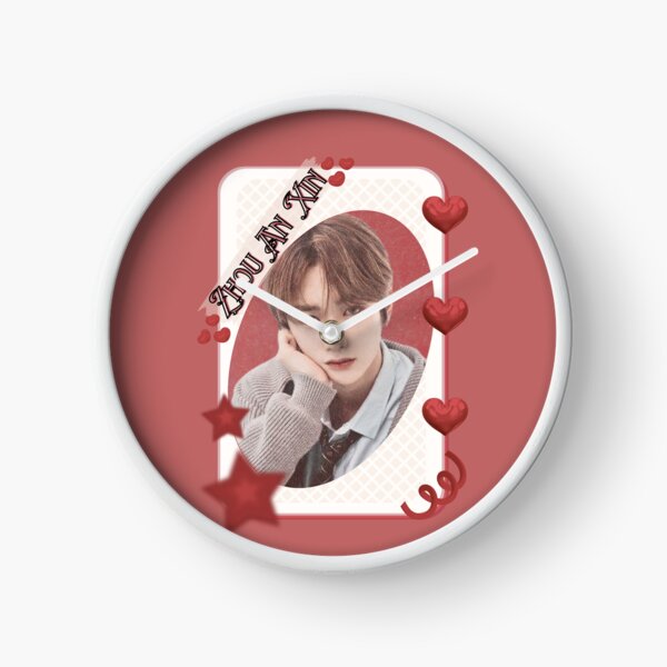 Item preview, ALPHA DRIVE ONE (ALD1) Zhou An Xin (周安信) (Anxin) (안신) Global KPOP Boy Group Card Red Aesthetic Collage Design designed and sold by AJUNICE STUDIO.