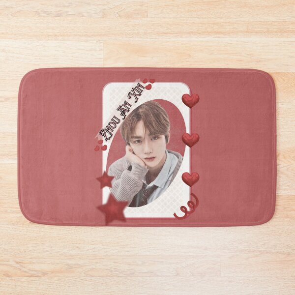 Item preview, ALPHA DRIVE ONE (ALD1) Zhou An Xin (周安信) (Anxin) (안신) Global KPOP Boy Group Card Red Aesthetic Collage Design designed and sold by AJUNICE STUDIO.