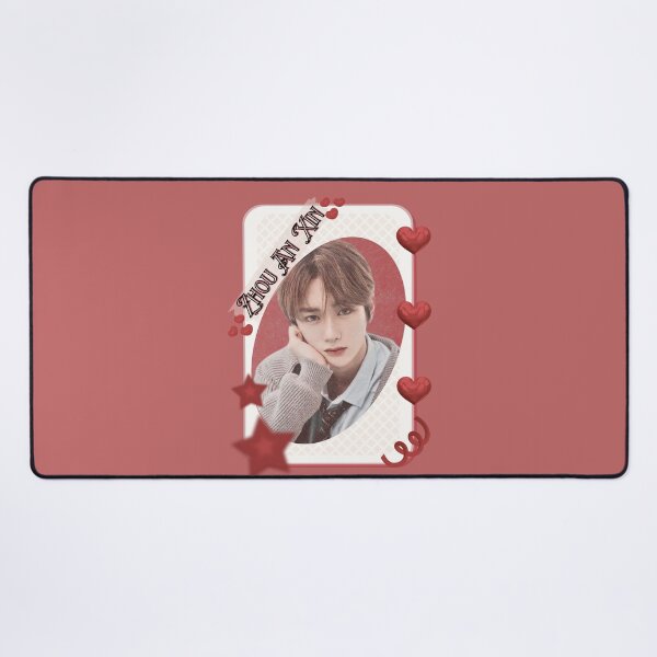 Item preview, ALPHA DRIVE ONE (ALD1) Zhou An Xin (周安信) (Anxin) (안신) Global KPOP Boy Group Card Red Aesthetic Collage Design designed and sold by AJUNICE STUDIO.