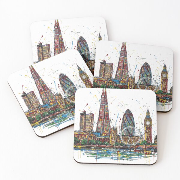 Item preview, Welcome In Abstract Expressionist Art City London designed and sold by Folk and Flux.