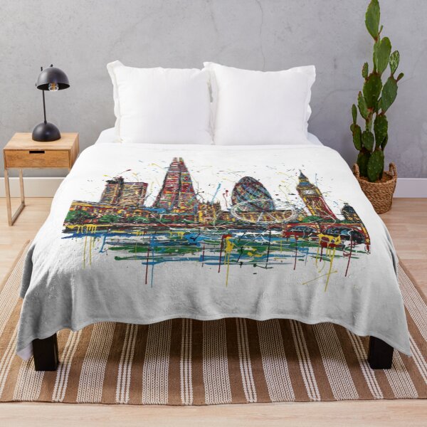 Item preview, Welcome In Abstract Expressionist Art City London designed and sold by Folk and Flux.