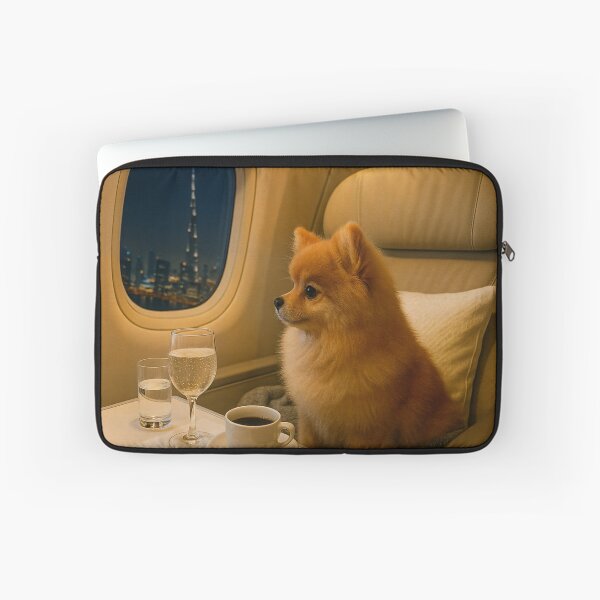 Item preview, 10/10 – Vacation Started Perfectly (AI Pomeranian Traveler) designed and sold by TsvietkovaArt.
