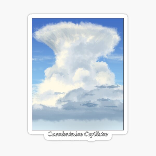 Item preview, Cloud Species Illustration - Cumulonimbus Capillatus designed and sold by Jakkuri.
