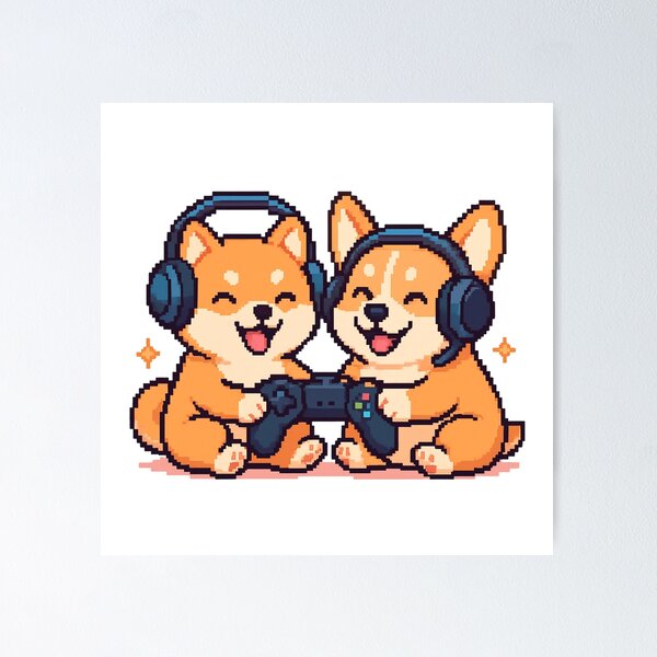 Item preview, Pixel Twin Muchis designed and sold by Arcade&Pixel.
