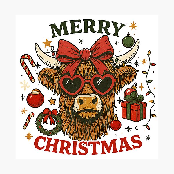 Item preview, Merry Christmas 2025 | Xmas Holiday Design | Winter Typography Artwork – Festive Quote – Holiday Gift Decor – Modern Christmas Wall Art Illustration – Classic Holiday Graphic Seasonal Festive Design designed and sold by OussCosmos ⭐️⭐️⭐️⭐️⭐️.
