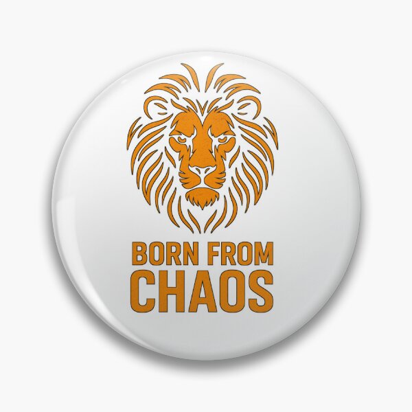 Item preview, Majestic Lion Face /Head | Born From Chaos | Typography | Bold Animal Spirit King Graphic Design designed and sold by EnergyPixel.
