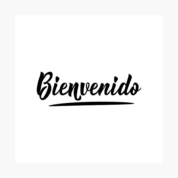 Item preview, Welcome - in Spanish. Lettering. Bienvenido. designed and sold by pidzam4e.