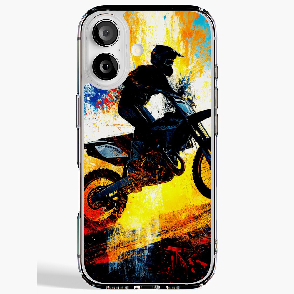 Motocross Rider Art: One Design, On Everything — iPhone Case