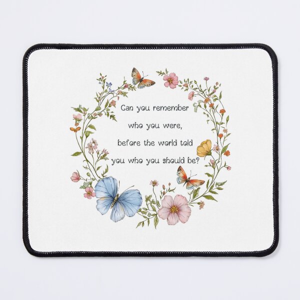 Item preview, Can you remember who you were, before the world told you who you should be? - Charles Bukowski poetic introspective quote designed and sold by KatelynMitalski.