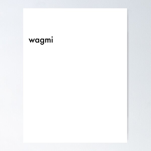 Item preview, wagmi black designed and sold by minimalistdesign.