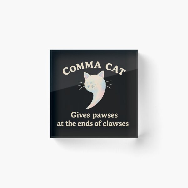 Item preview, Funny Cat Grammar Pun Gift for English Teacher, Professor, Book Lover & Reading Enthusiast – Clever Literary Humor for Grammar Nerds and Language Fans designed and sold by SlocifieShop.