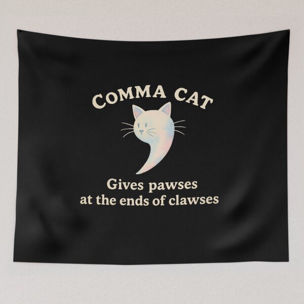 Item preview, Funny Cat Grammar Pun Gift for English Teacher, Professor, Book Lover & Reading Enthusiast – Clever Literary Humor for Grammar Nerds and Language Fans designed and sold by SlocifieShop.