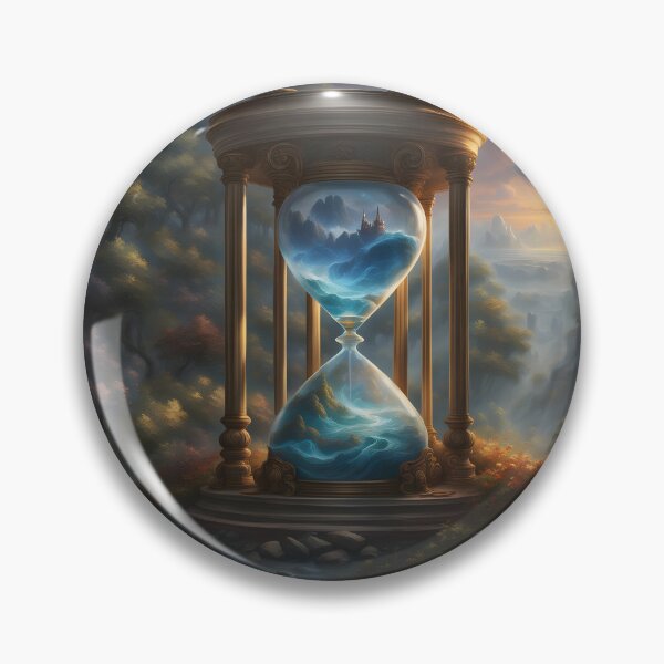 Item preview, Timeless Flow – An Hourglass Reflection on Life designed and sold by PawPrintedArt.