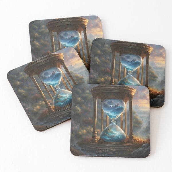 Item preview, Timeless Flow – An Hourglass Reflection on Life designed and sold by PawPrintedArt.