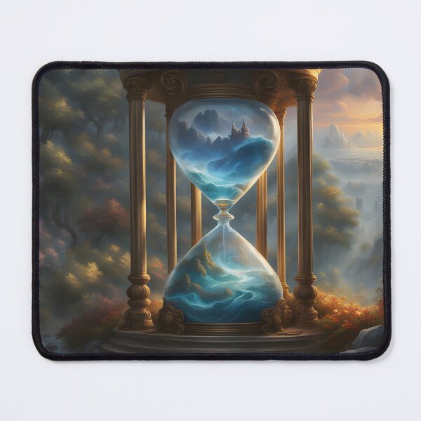 Item preview, Timeless Flow – An Hourglass Reflection on Life designed and sold by PawPrintedArt.