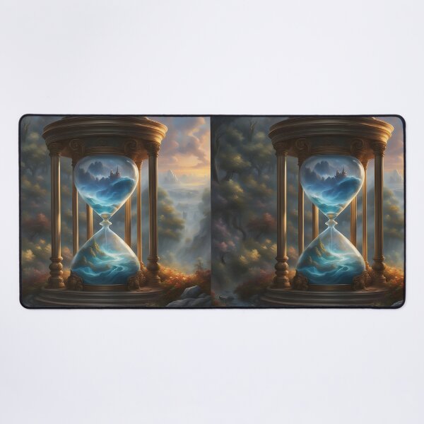 Item preview, Timeless Flow – An Hourglass Reflection on Life designed and sold by PawPrintedArt.