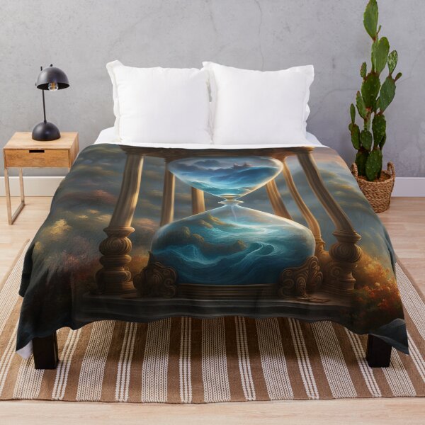 Item preview, Timeless Flow – An Hourglass Reflection on Life designed and sold by PawPrintedArt.