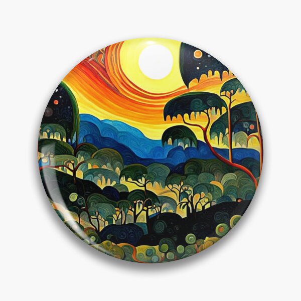 Item preview, Sunset over forest landscape designed and sold by George Hutton Hunter.