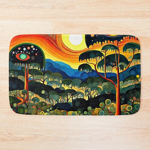 Item preview, Sunset over forest landscape designed and sold by George Hutton Hunter.