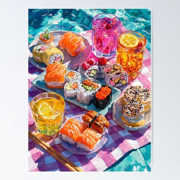 Item preview, sushi illustration designed and sold by Grafititee.