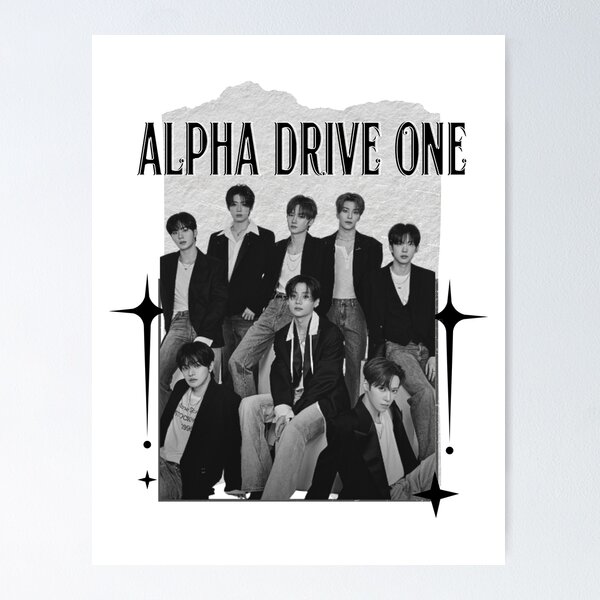 Item preview, ALPHA DRIVE ONE (ALD1) Global KPOP Boy Group Scrapbook Collage Cozy Y2K Vintage Design designed and sold by HELL0WBELLO.
