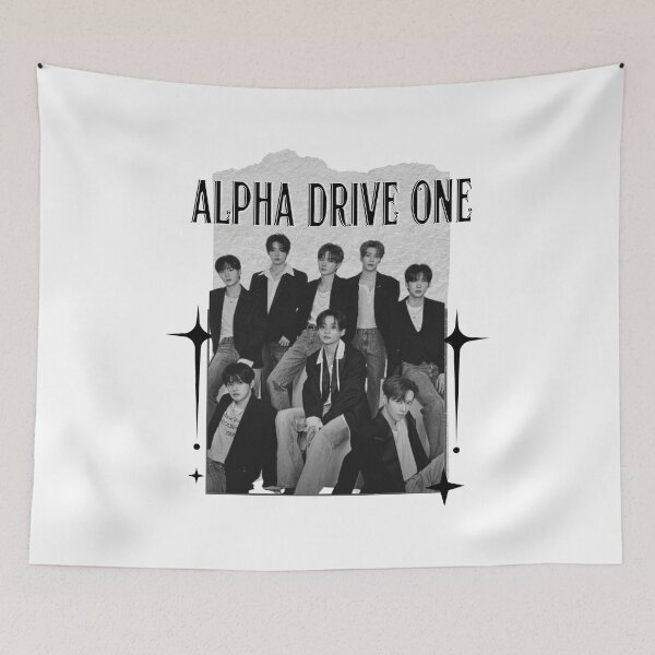 Item preview, ALPHA DRIVE ONE (ALD1) Global KPOP Boy Group Scrapbook Collage Cozy Y2K Vintage Design designed and sold by HELL0WBELLO.