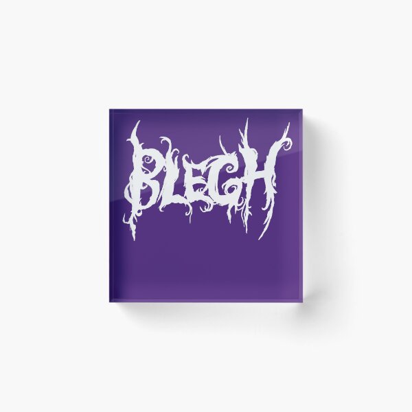 Item preview, White Blegh on Dark Purple designed and sold by Gothica-rose.