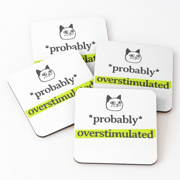 Item preview, Funny Overstimulated Cat Quote for ADHD Person , Neurodivergent Humor designed and sold by HumanPhase.