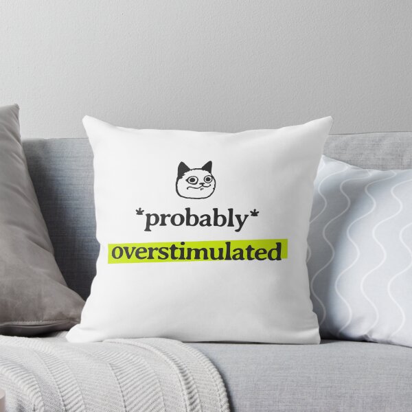 Item preview, Funny Overstimulated Cat Quote for ADHD Person , Neurodivergent Humor designed and sold by HumanPhase.