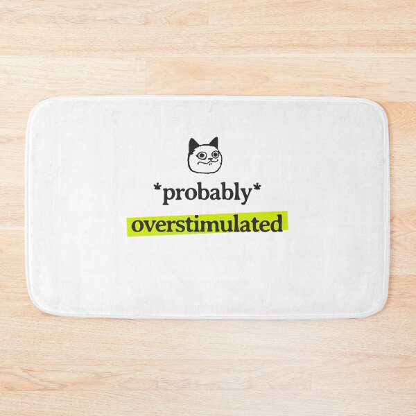 Item preview, Funny Overstimulated Cat Quote for ADHD Person , Neurodivergent Humor designed and sold by HumanPhase.