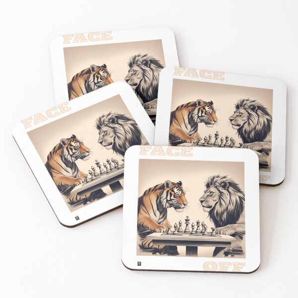 Item preview, Chess Duel: King of the Jungle vs King of the Wild designed and sold by HOUSE OF TIST.