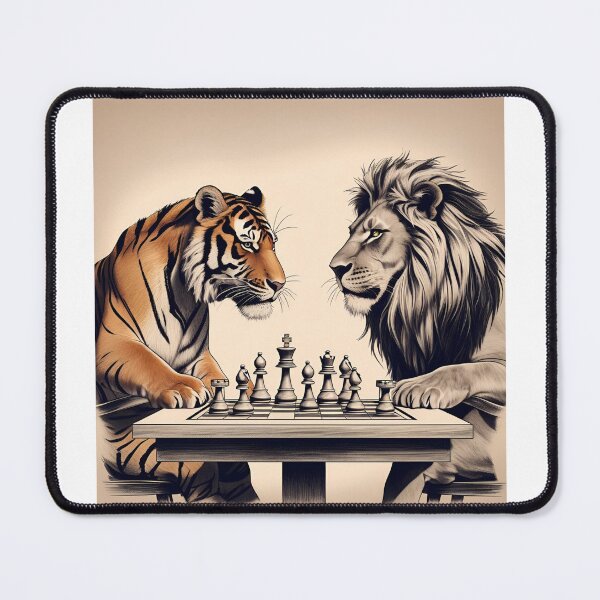 Item preview, Chess Duel: King of the Jungle vs King of the Wild designed and sold by HOUSE OF TIST.
