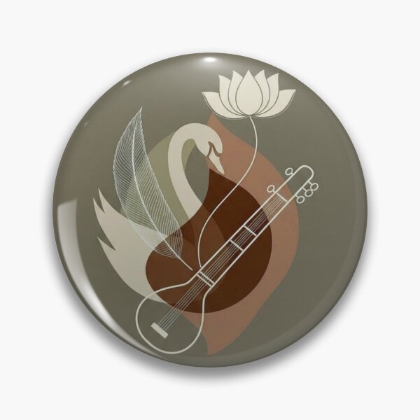 Item preview, Beautiful Drawing of Goddess Saraswati and Her Symbols  designed and sold by NivyasArtistry.