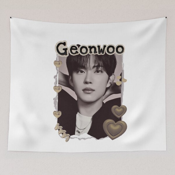 Item preview, ALPHA DRIVE ONE (ALD1) Geonwoo (Kim Geon Woo) (김건우) Global KPOP Boy Group Scrapbook Collage Cozy Y2K Vintage Design designed and sold by HELL0WBELLO.