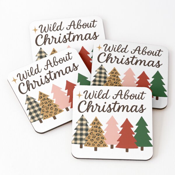 Item preview, Wild About Christmas – Plaid, Leopard & Pink Tree Holiday Design designed and sold by Painted Moon by Luna Bee™.