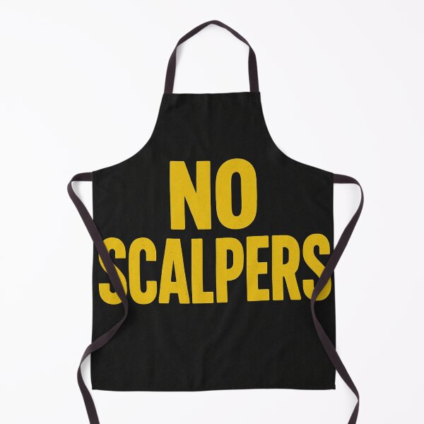 Item preview, No Scalpers Bold Yellow Typography Poster designed and sold by Top Tier Clothes.