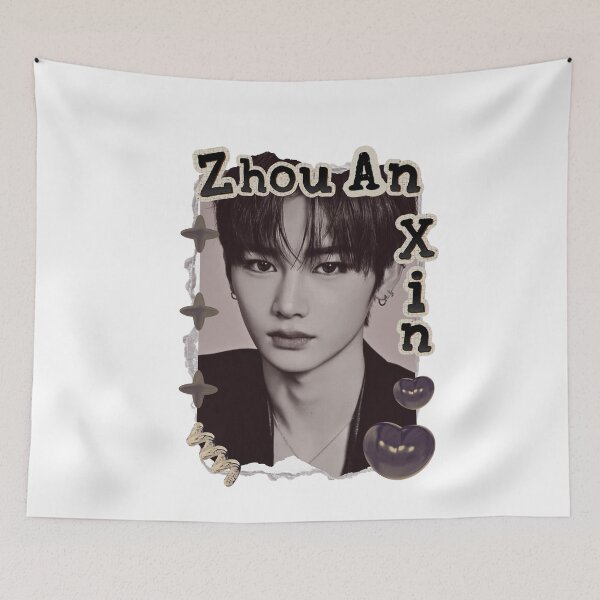 Item preview, ALPHA DRIVE ONE (ALD1) Zhou An Xin (周安信) (Anxin) (안신) Global KPOP Boy Group Scrapbook Collage Cozy Y2K Vintage Design designed and sold by HELL0WBELLO.
