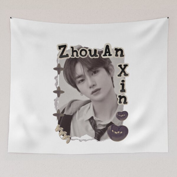 Item preview, ALPHA DRIVE ONE (ALD1) Zhou An Xin (周安信) (Anxin) (안신) Global KPOP Boy Group Scrapbook Collage Cozy Y2K Vintage Design designed and sold by HELL0WBELLO.