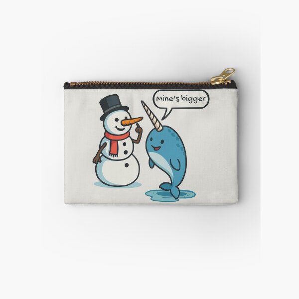 Item preview, Snowman and Narwhal Comparing Horns designed and sold by Ghost on Toast.