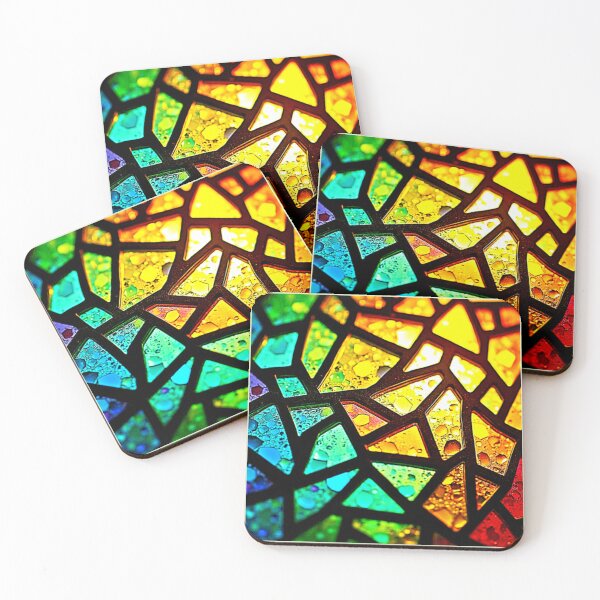 Item preview, Vibrant Abstract Light Mosaic Design designed and sold by Health And Fitness Posts e-Store.