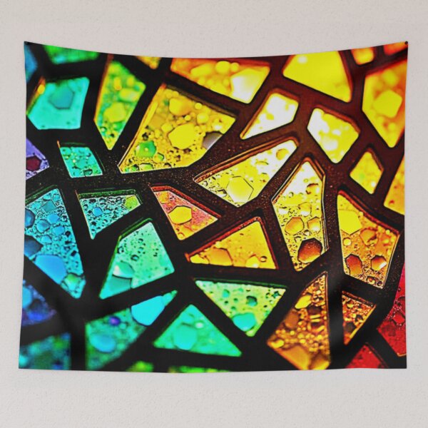 Item preview, Vibrant Abstract Light Mosaic Design designed and sold by Health And Fitness Posts e-Store.